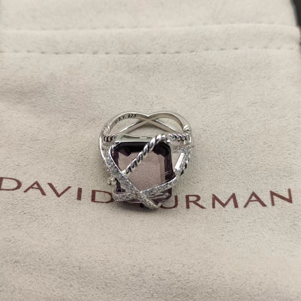 David Yurman Silver Geometric Ring 286