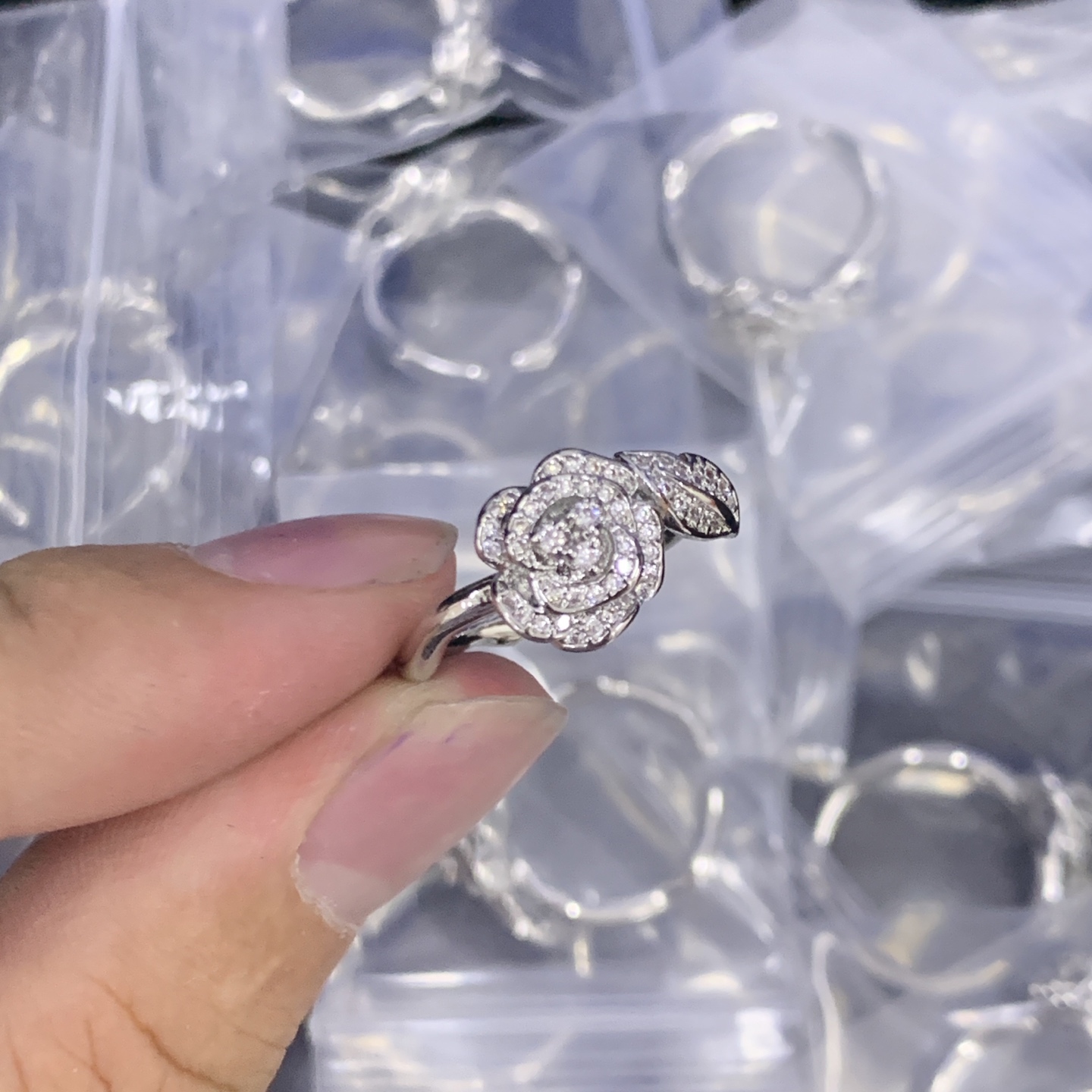 Chanel Silver Logo-Accented Ring 1061