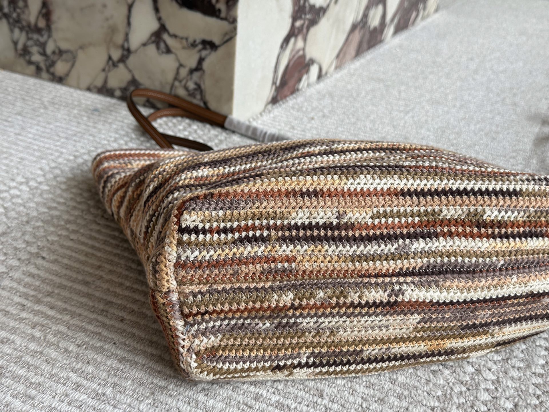 Miu Miu Beige Vintage-Inspired Bag 136
