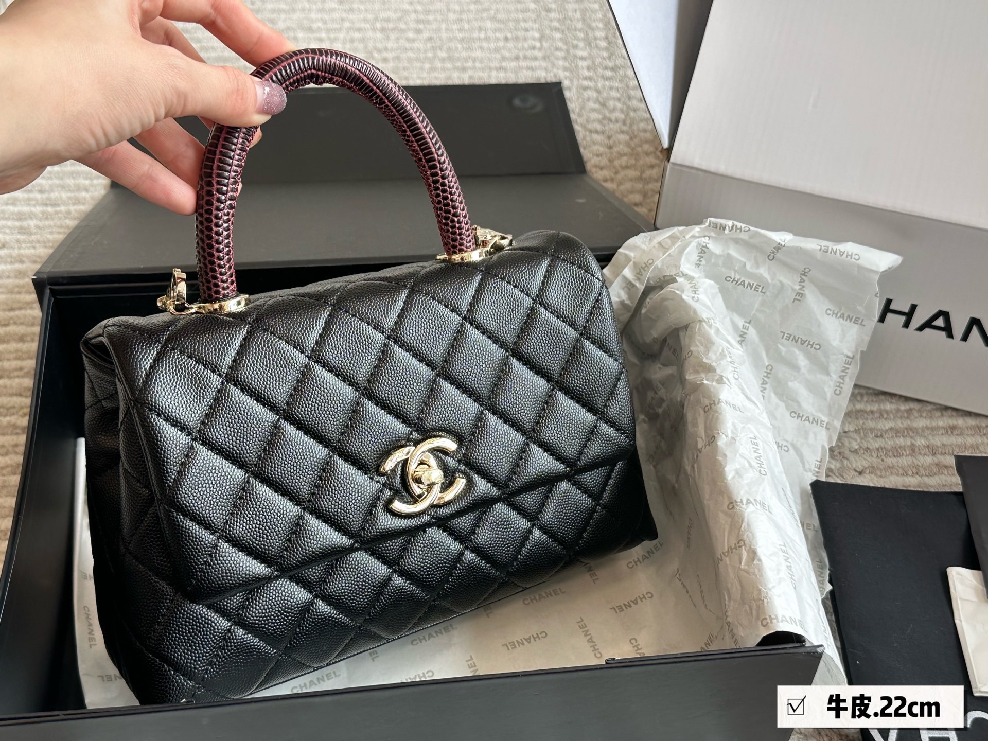 Chanel Silver Quilted Bag 1263