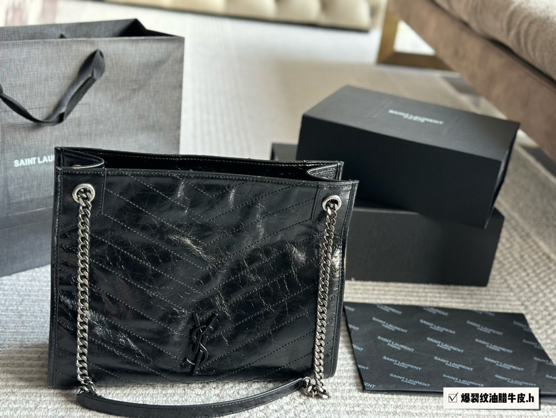 YSL Silver Quilted Bag 153
