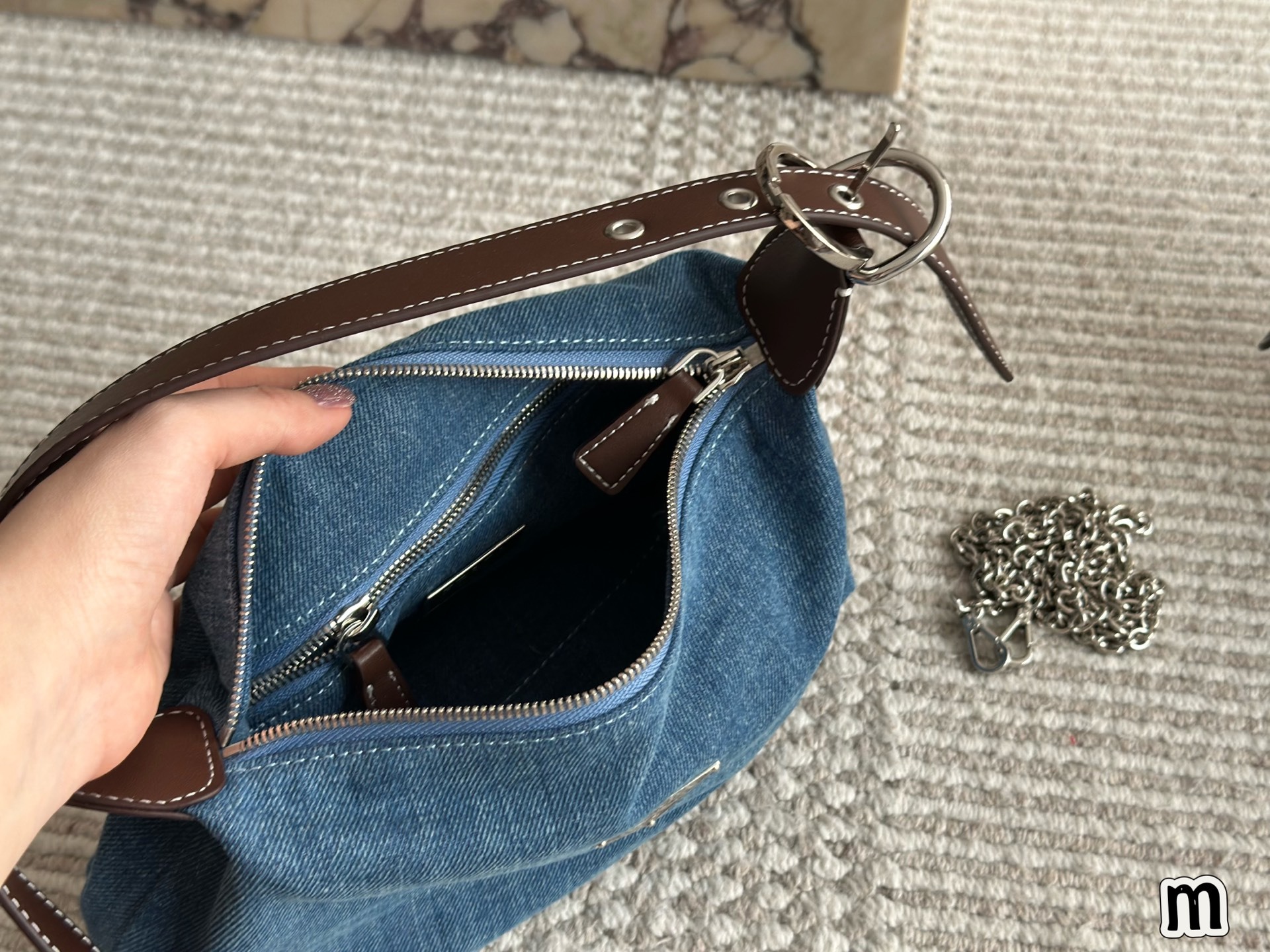 Prada Silver Vintage-Inspired Bag 047