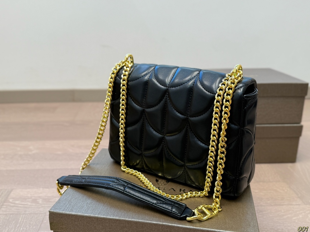 BVLGARI Yellow Quilted Bag 194