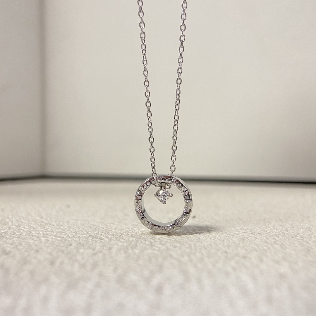 Chanel Rose Gold Logo-Accented Necklace 1038
