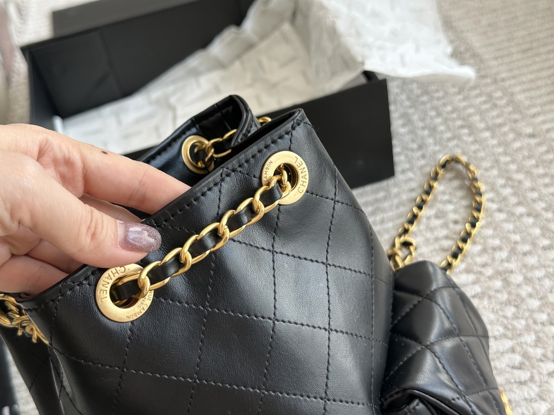 Chanel Black Vintage-Inspired Bag 1387