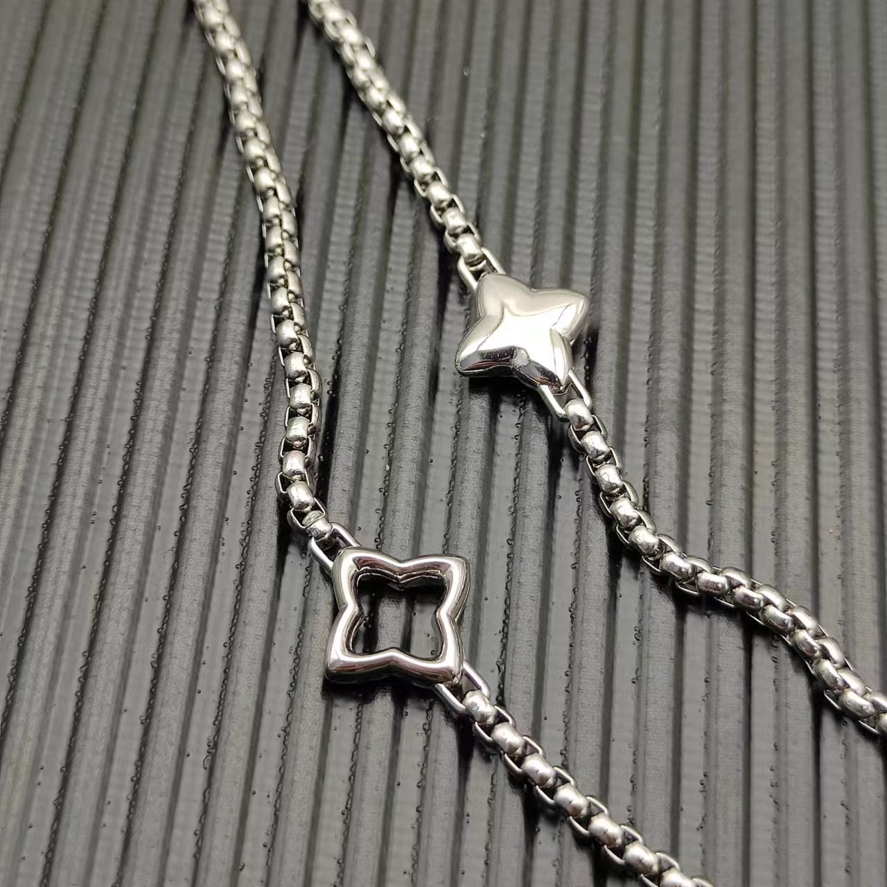 David Yurman Silver Textured Necklace 172