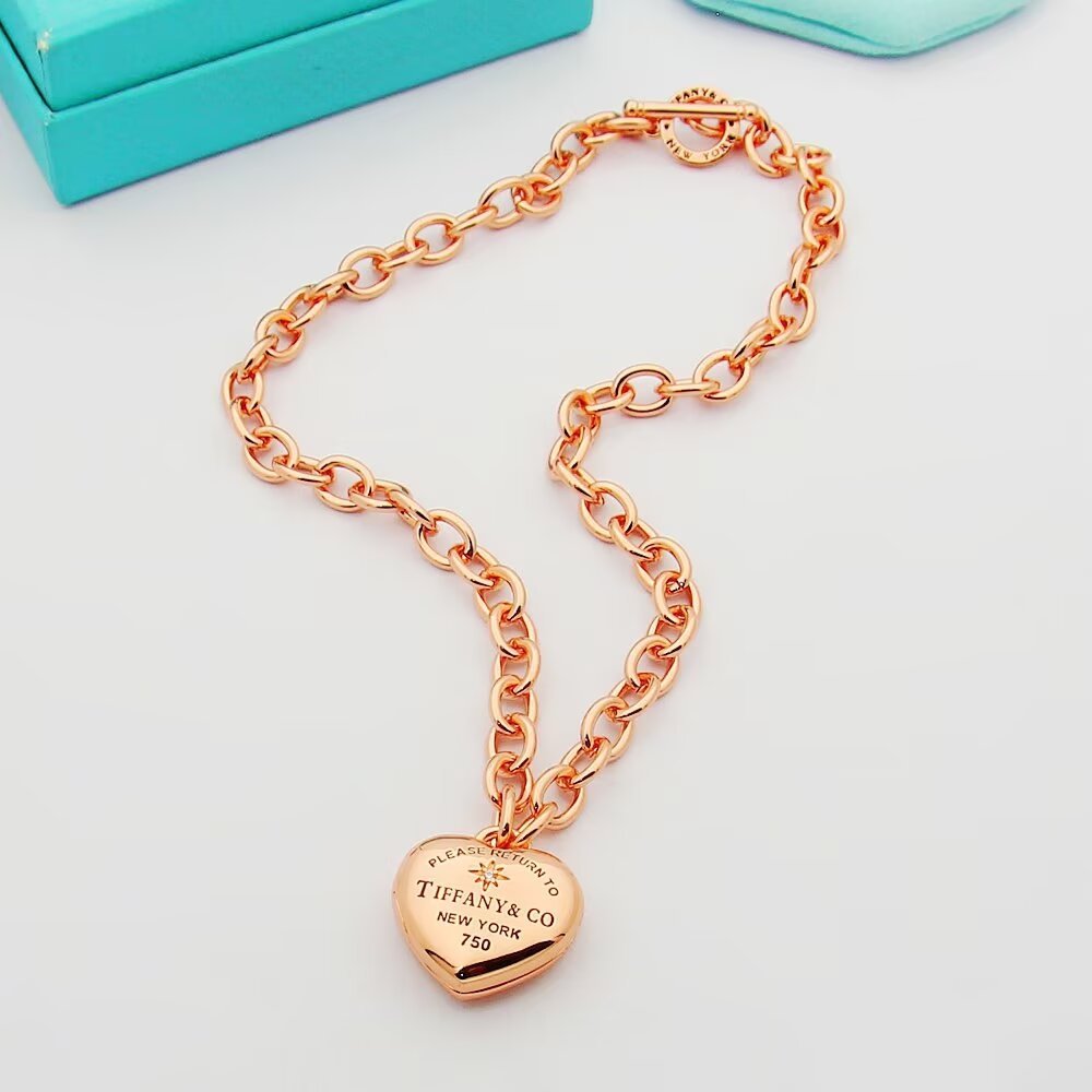 Tiffany Rose Gold Romantic Necklace 190