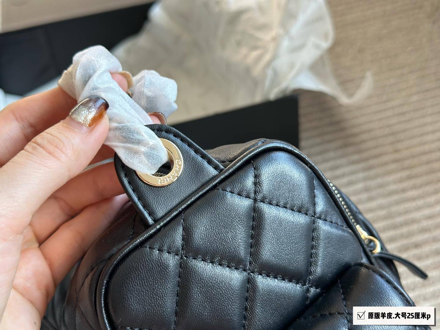Chanel Silver Quilted Bag 1393