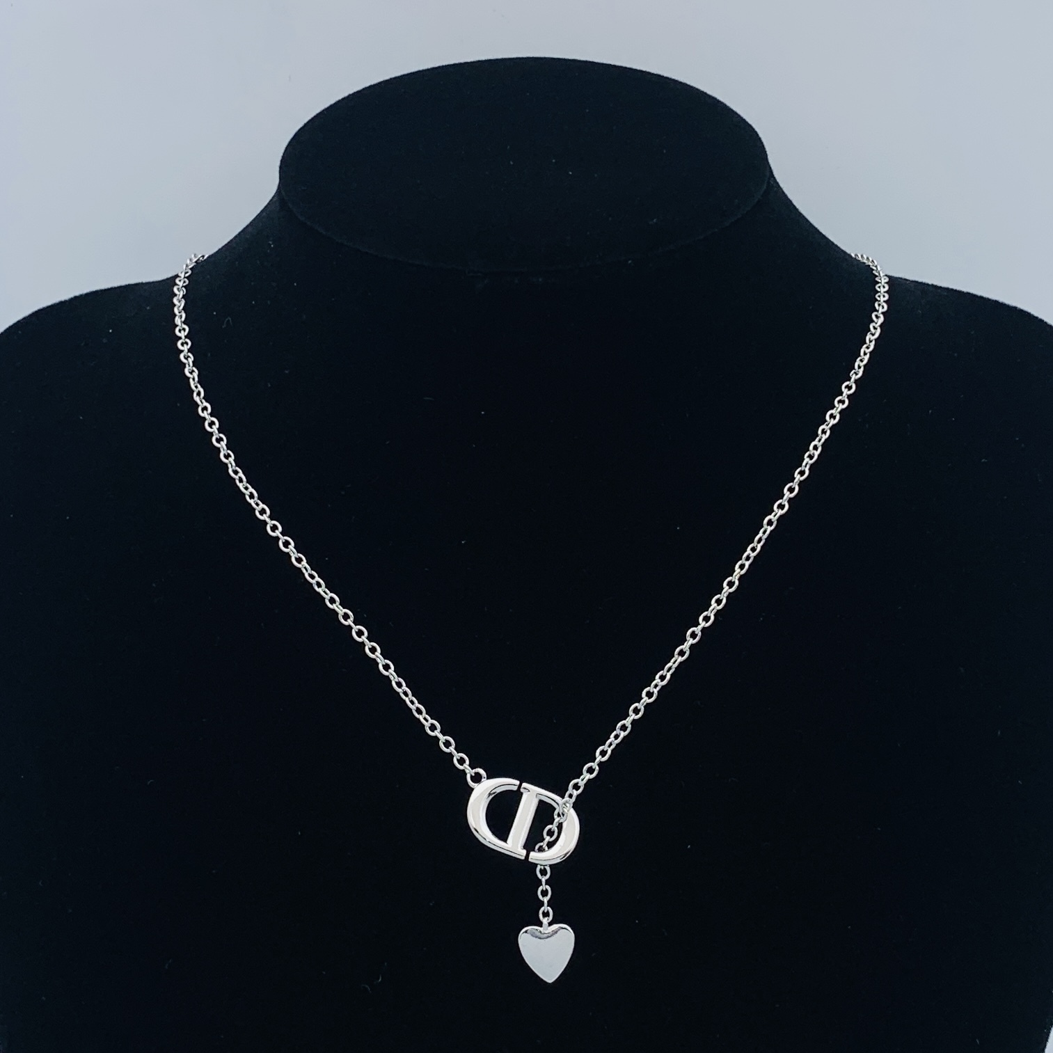 Dior Silver Logo-Accented Necklace 336