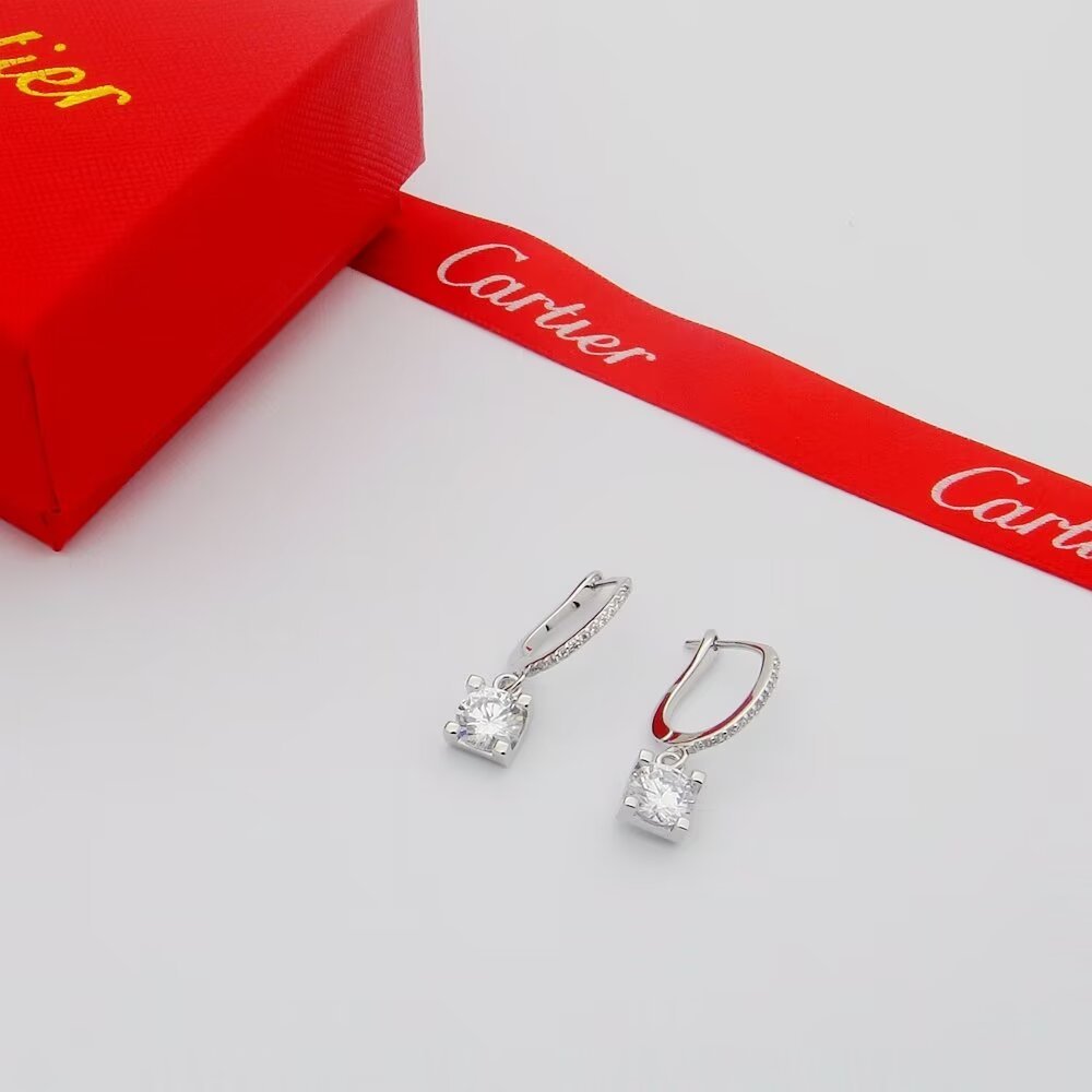 Cartier D’AMOUR Rose Gold Logo-Accented Earrings 0132