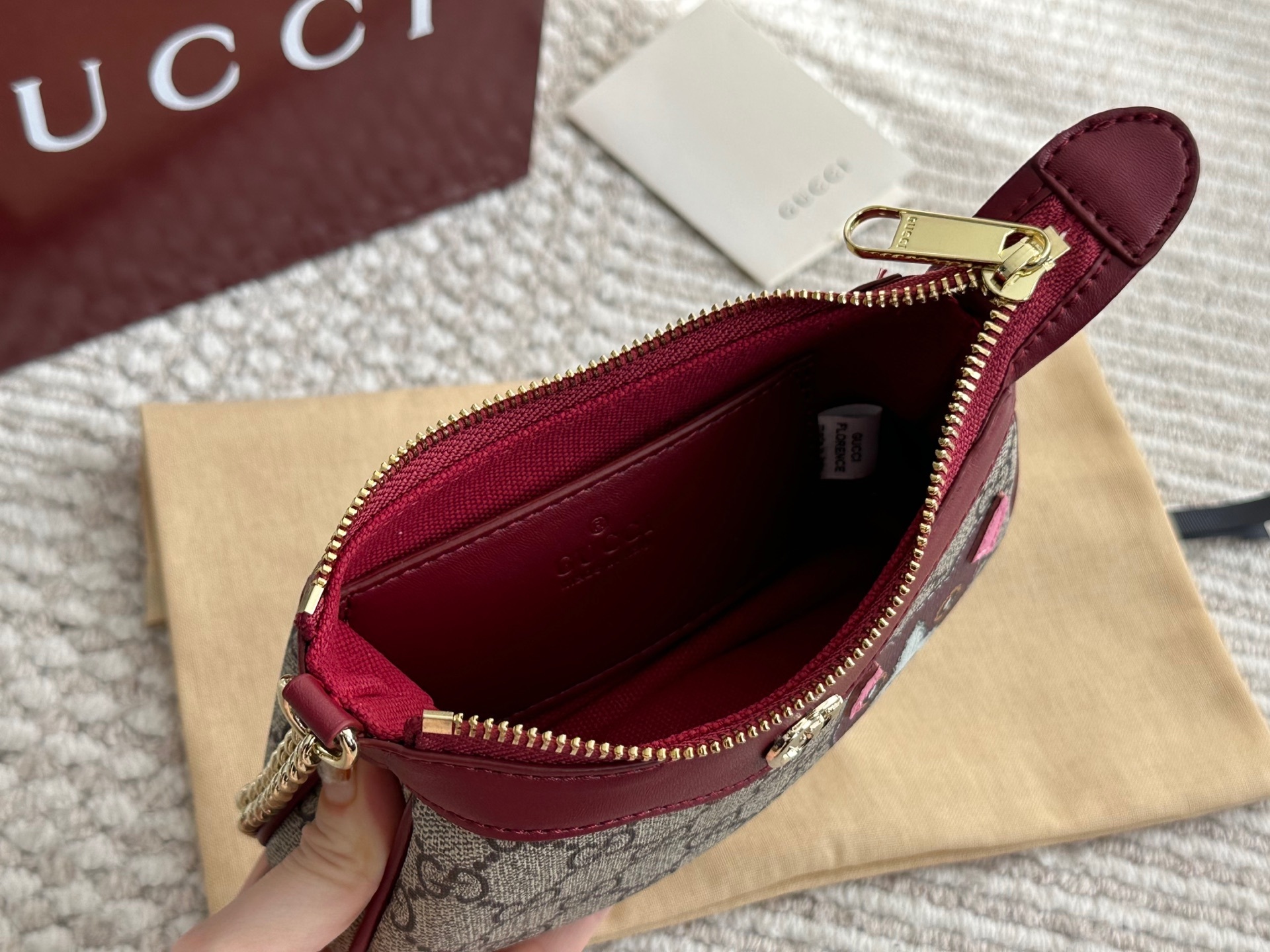 Gucci Rose Gold Quilted Bag 570
