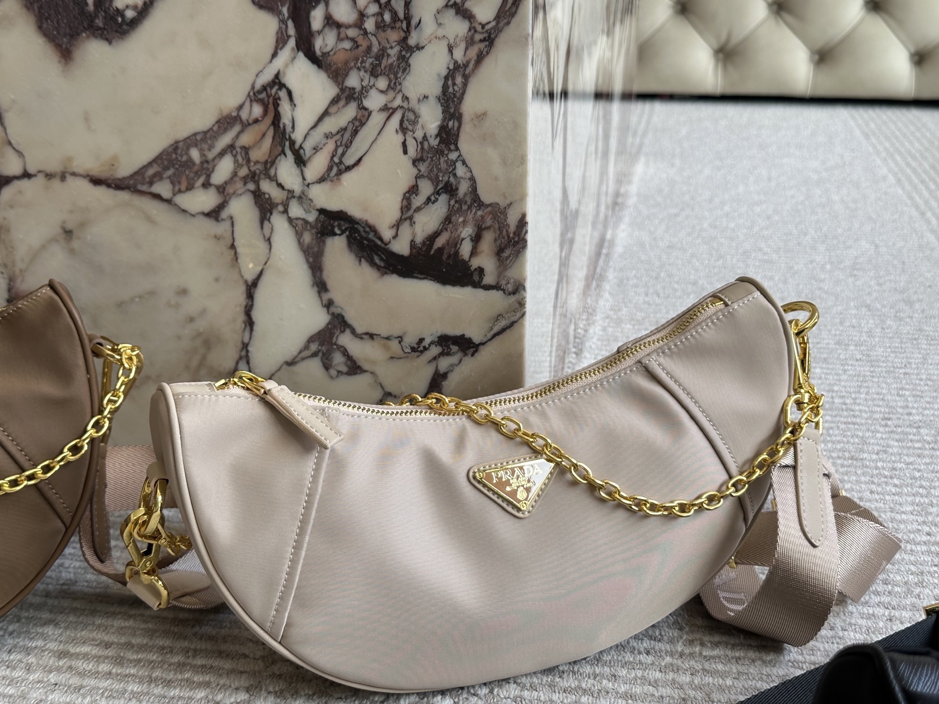Prada Bag Sling Gold Vintage-Inspired Bag 014