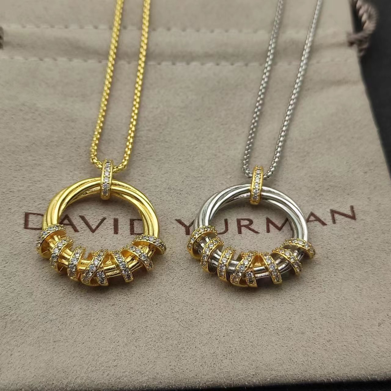 David Yurman Rose Gold Vintage-Inspired Necklace 157