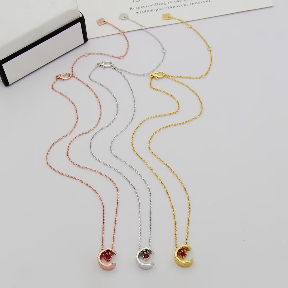 Chanel Rose Gold Logo-Accented Necklace 715