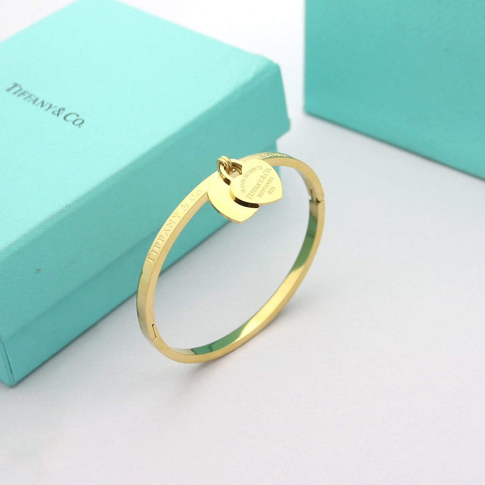 Tiffany Rose Gold Logo-Accented Bracelet 074