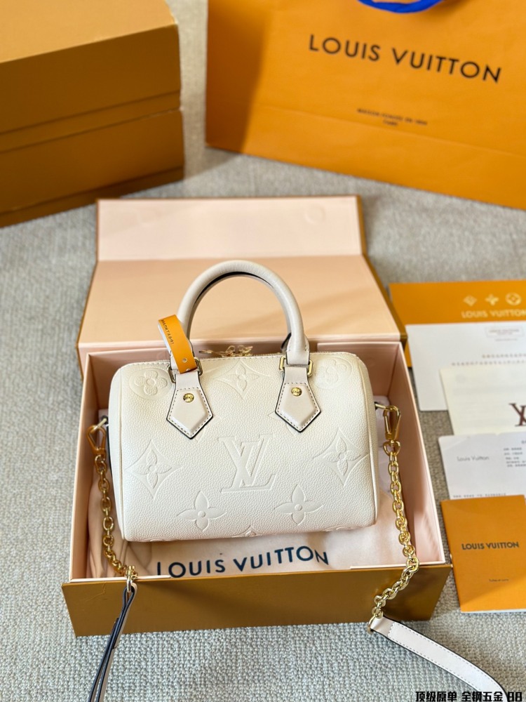 LV bag Speedy  leather bag 20cm
