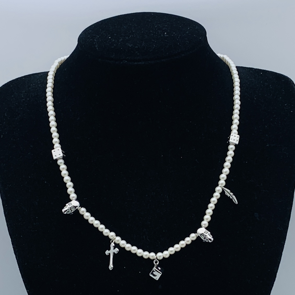 Alexander McQueen Silver Logo-Accented Necklace 061