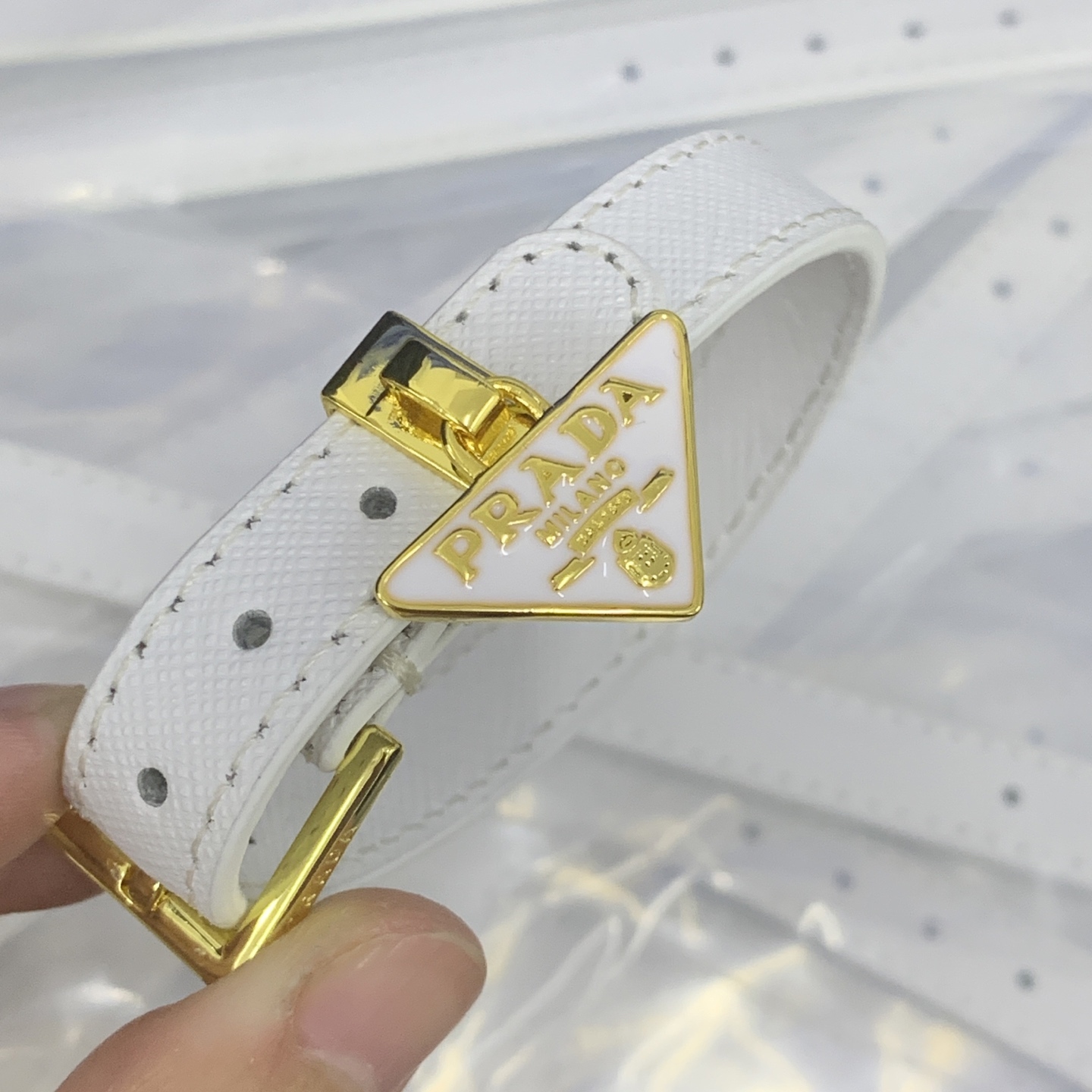 Prada Gold Logo-Accented Bracelet 197