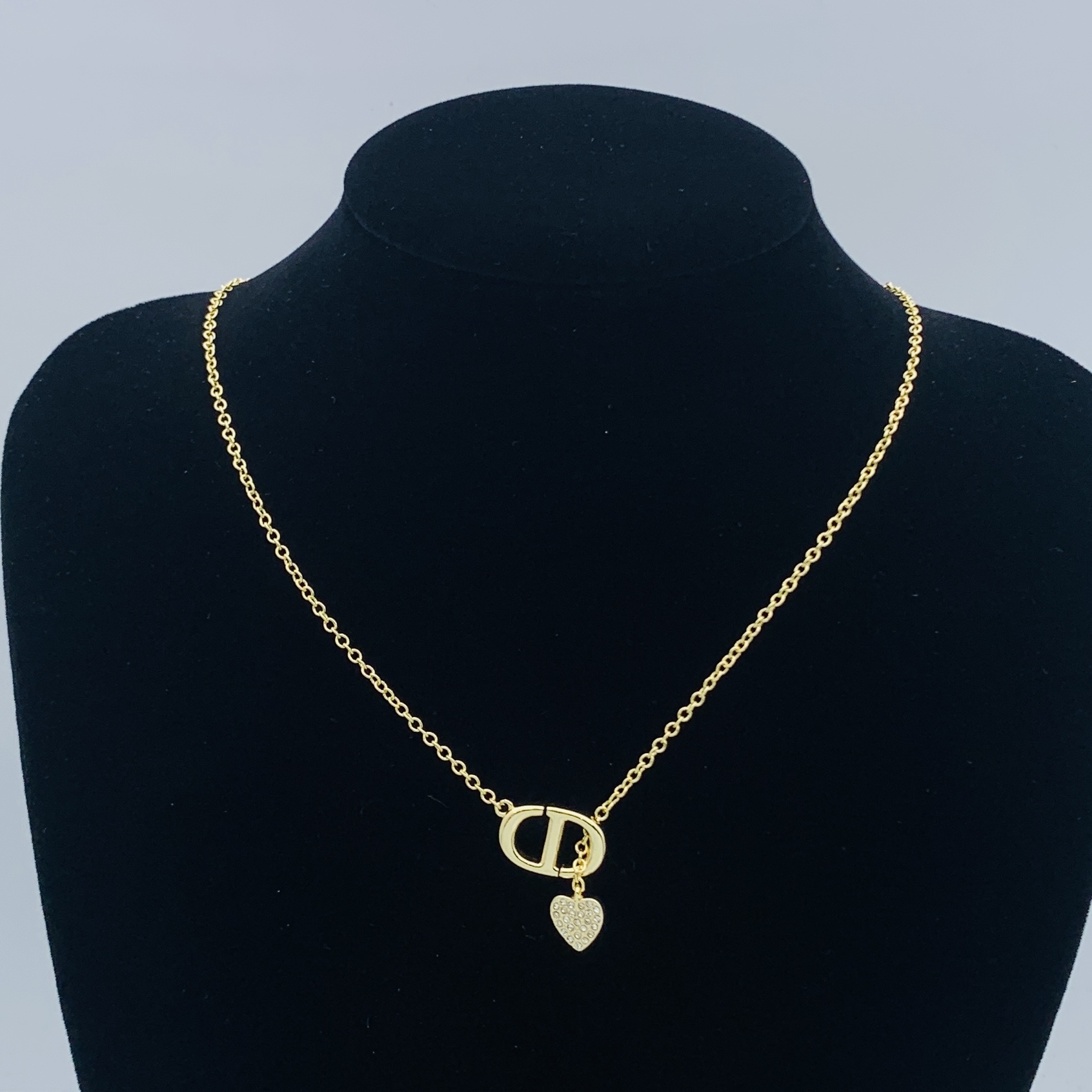 Dior Gold Logo-Accented Necklace 334