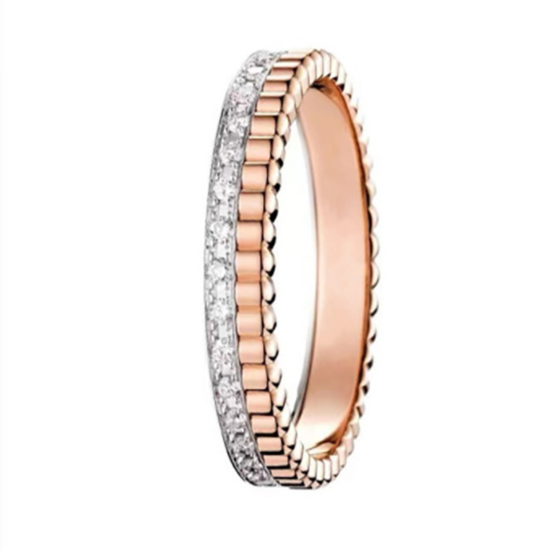 Boucheron Rose Gold Textured Ring 001