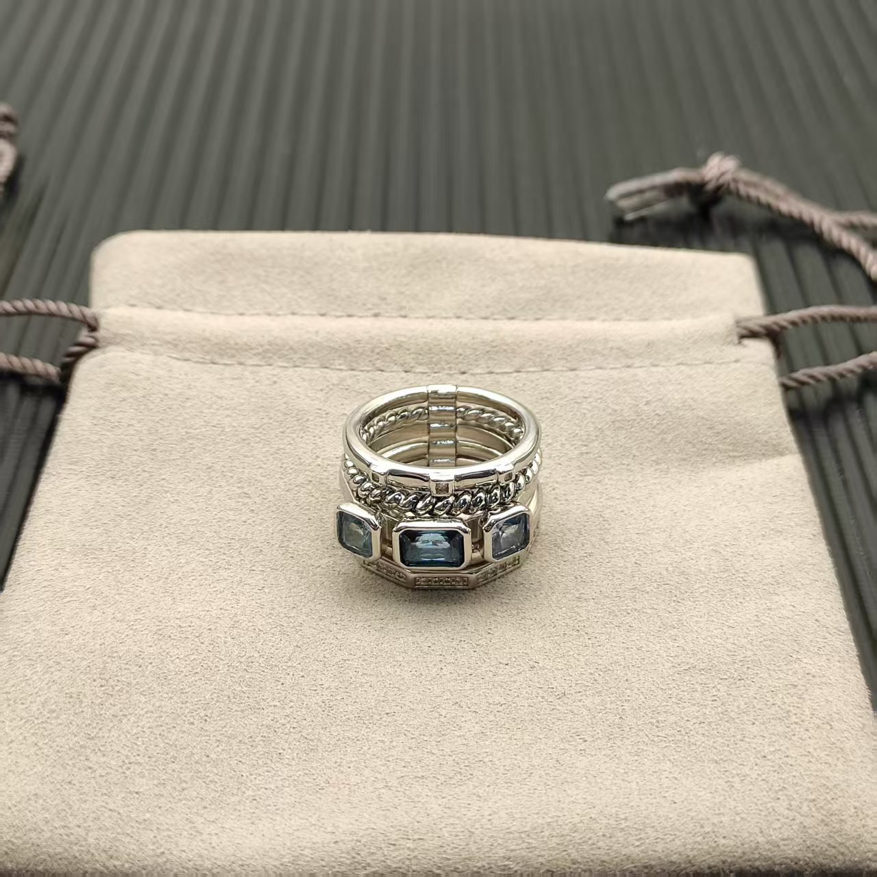 David Yurman Silver Vintage-Inspired Ring 292