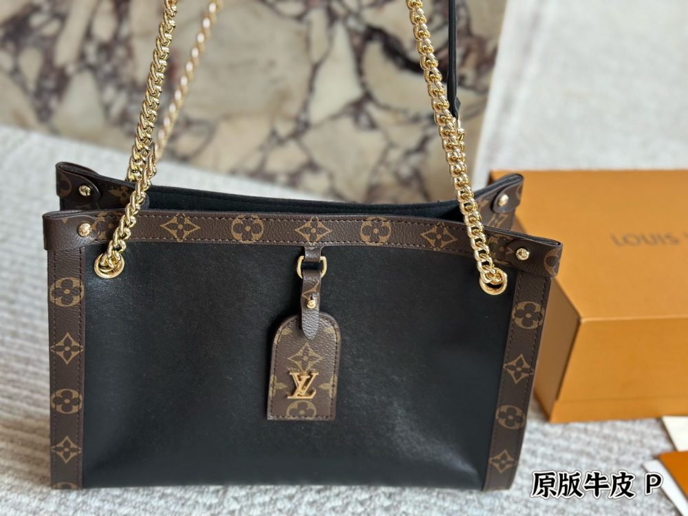 LV Gold Logo-Accented Bag 1616