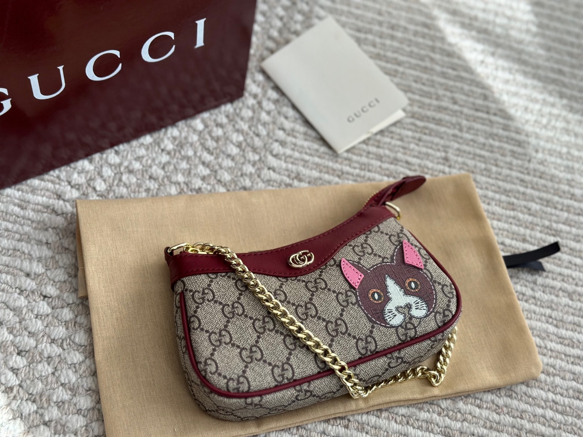 Gucci Rose Gold Quilted Bag 570
