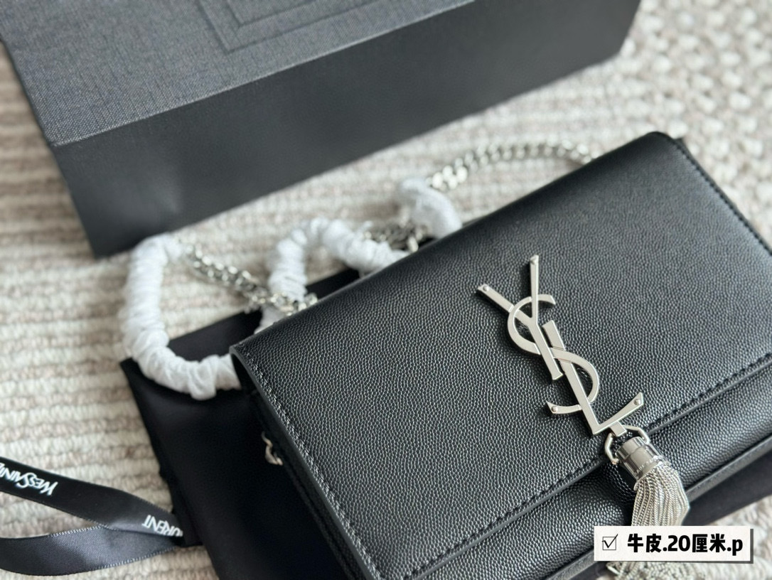 YSL Silver Logo-Accented Bag 142