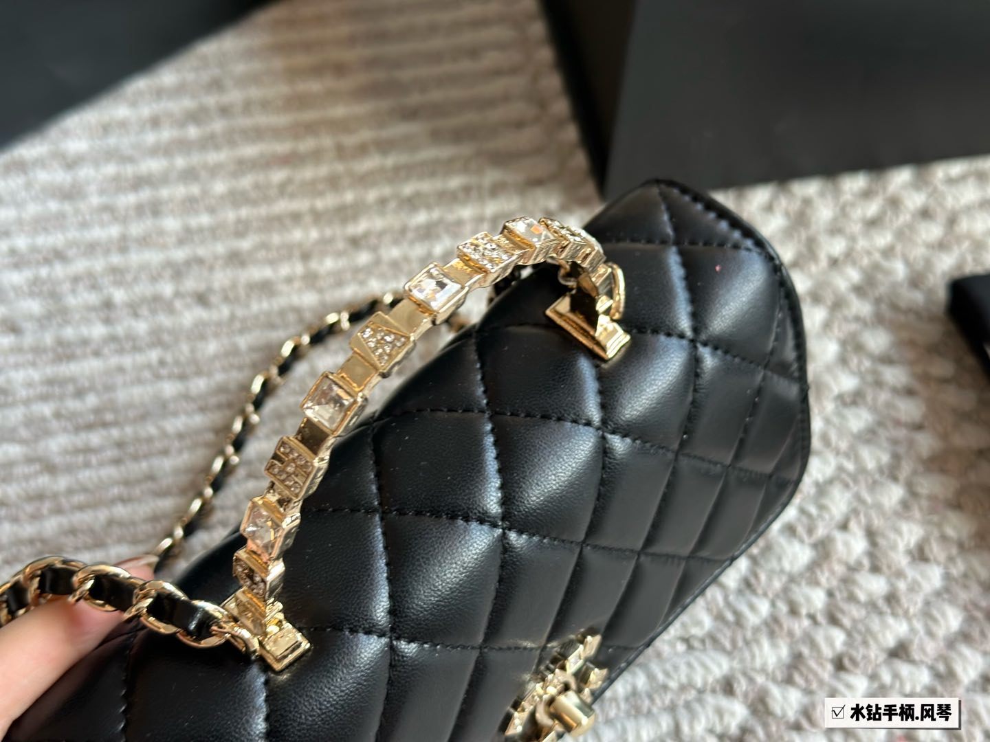 Chanel Beige Quilted Bag 1354