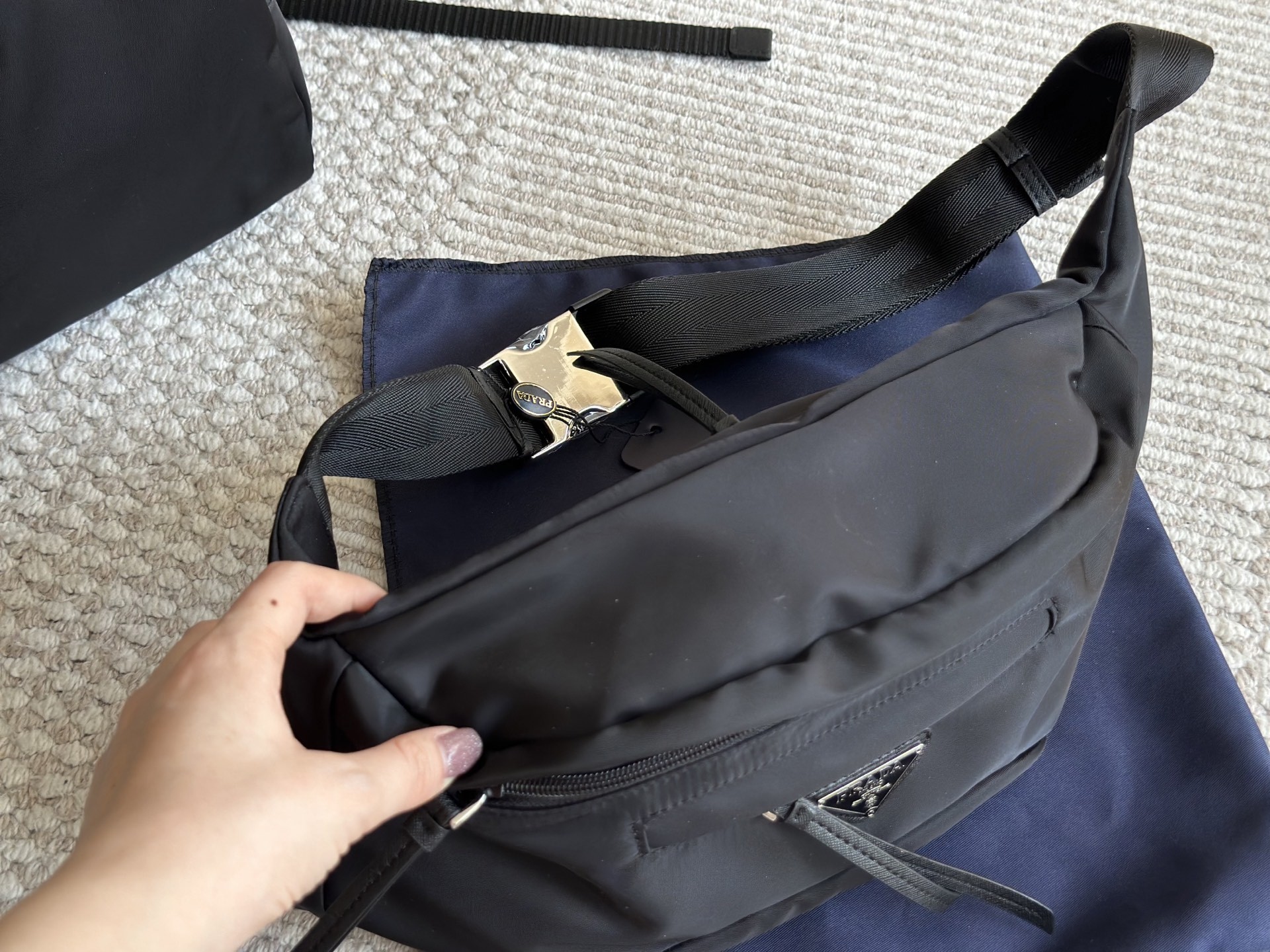 Prada Beige Minimalist Bag 041