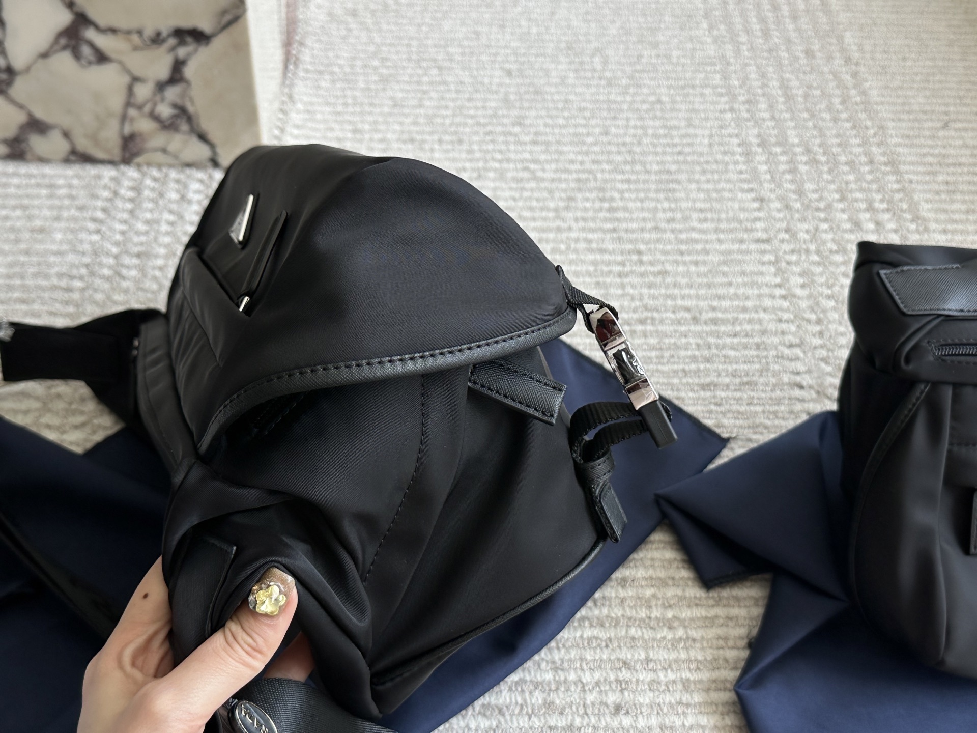 Prada Silver Quilted Bag 094