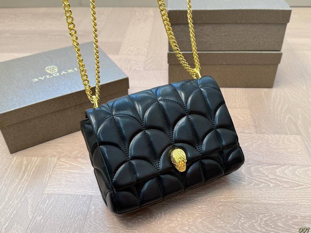 BVLGARI Yellow Quilted Bag 194