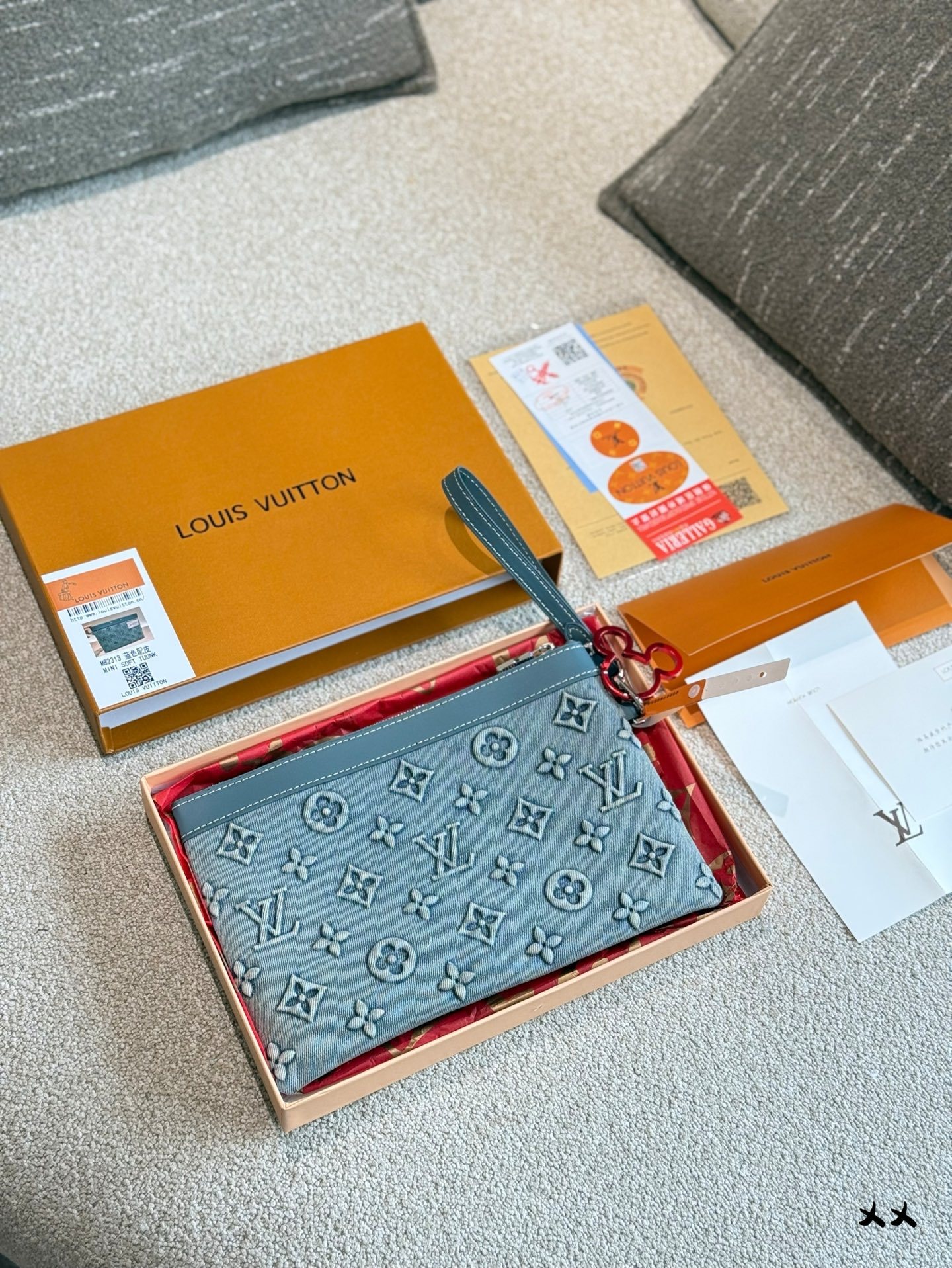 LV Orange Vintage-Inspired Bag 1354