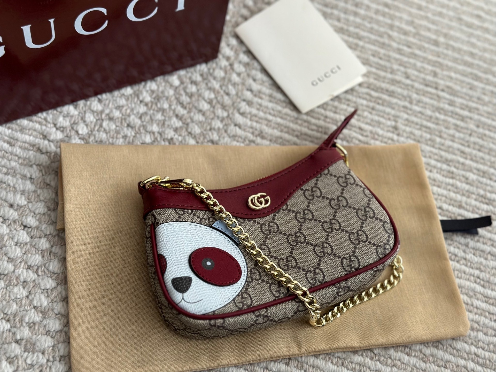 Gucci Rose Gold Quilted Bag 570