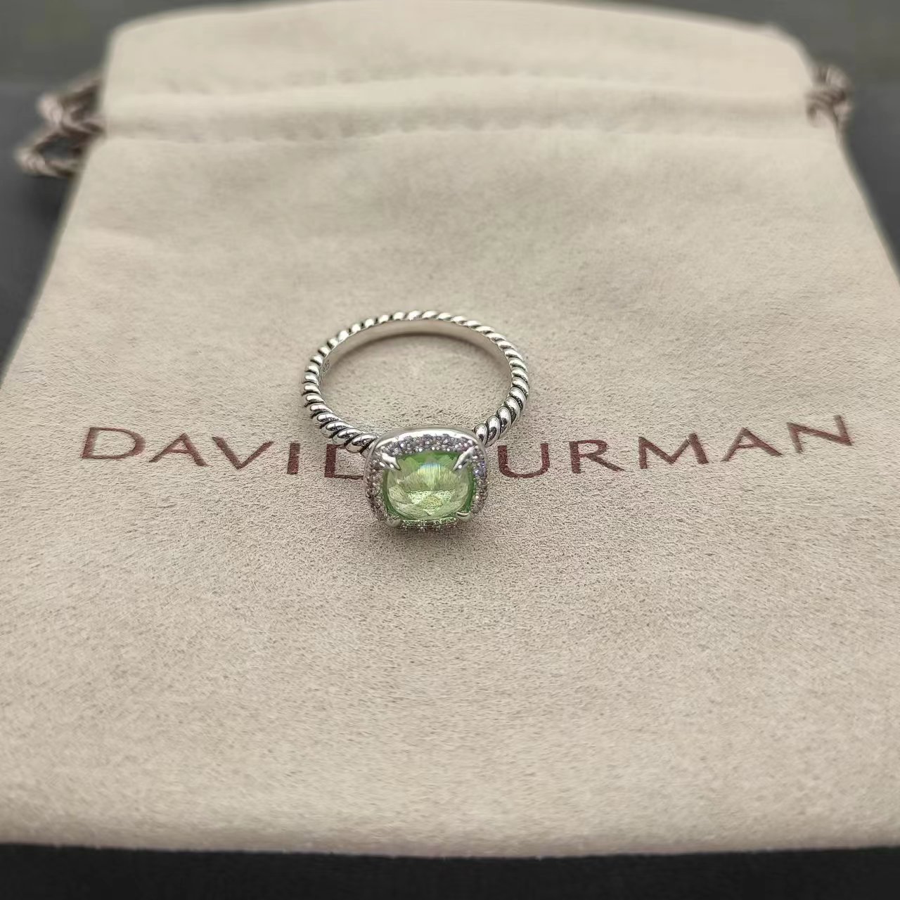 David Yurman Silver Logo-Accented Ring 280
