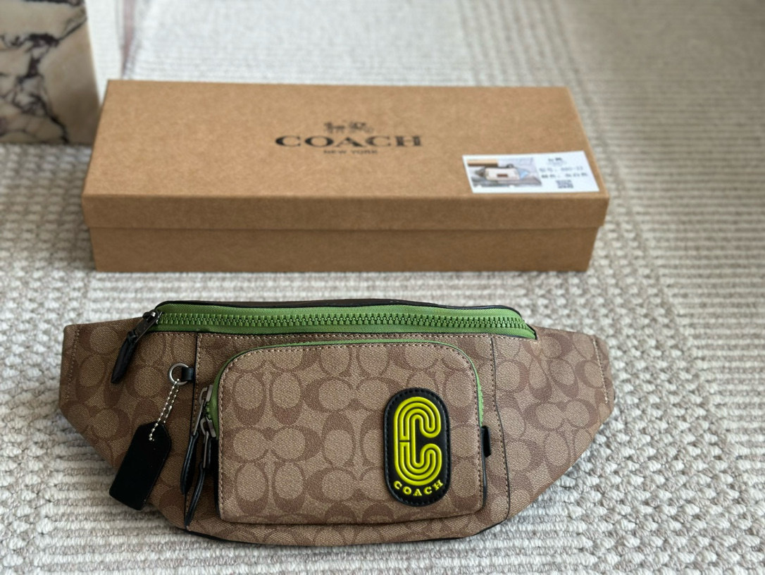 Coach Brown Quilted Bag 001
