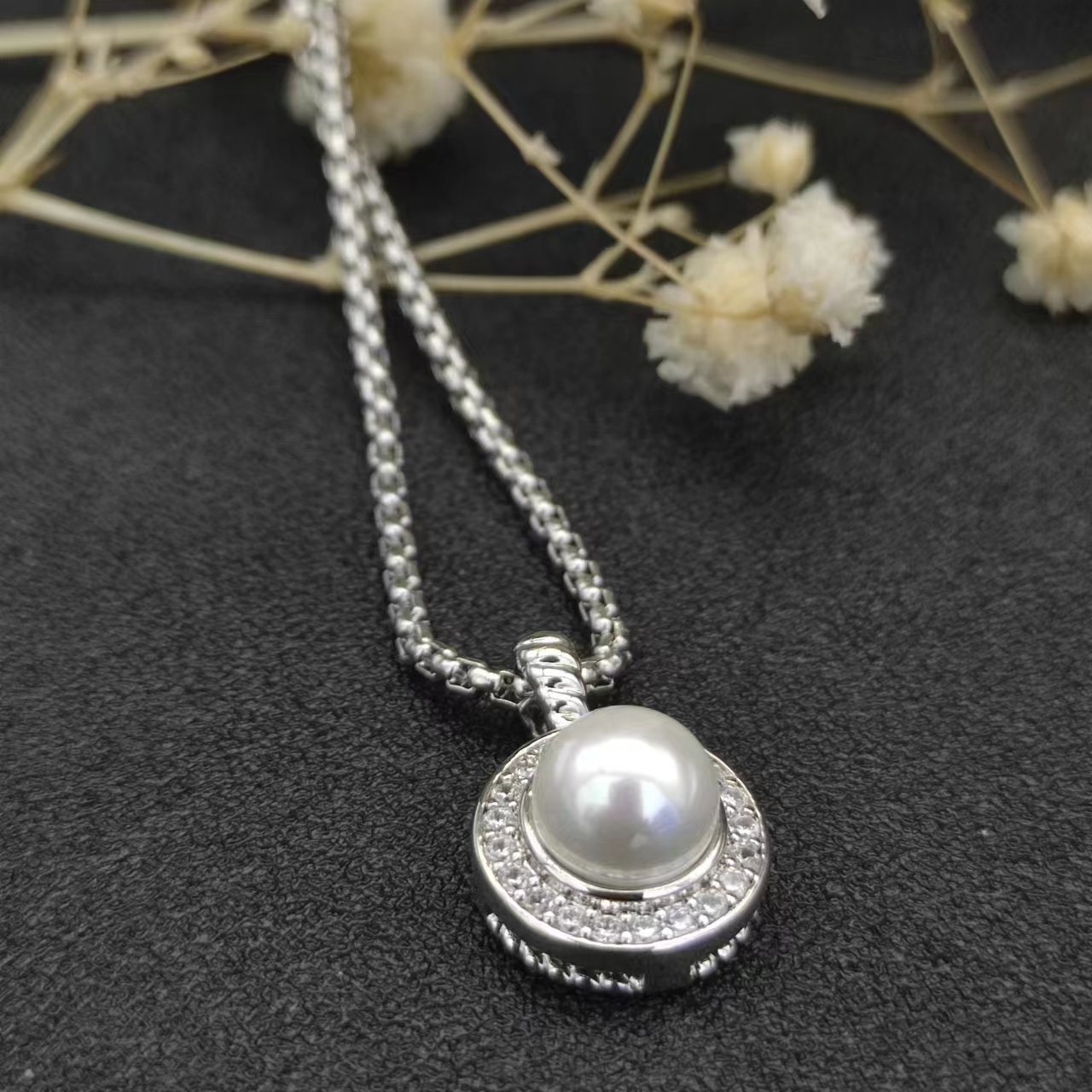 David Yurman Silver Logo-Accented Necklace 133