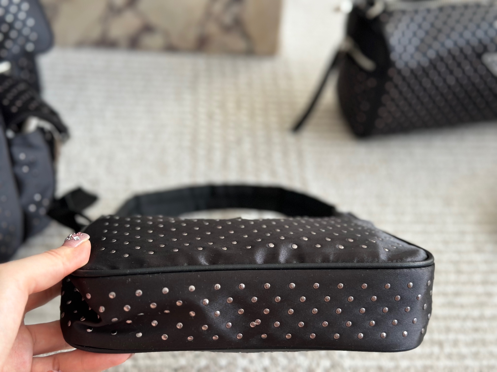 Prada Silver Vintage-Inspired Bag 049