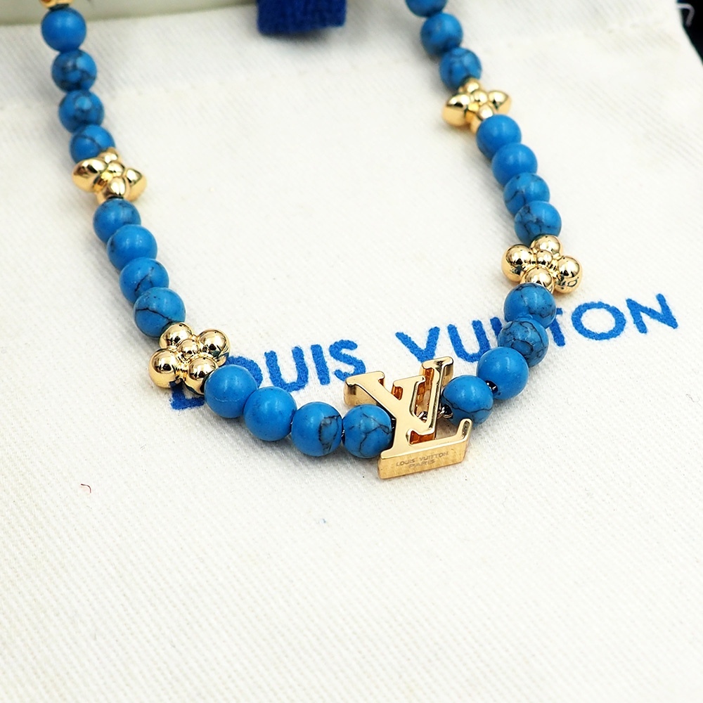 LV Blue Vintage-Inspired Necklace 409
