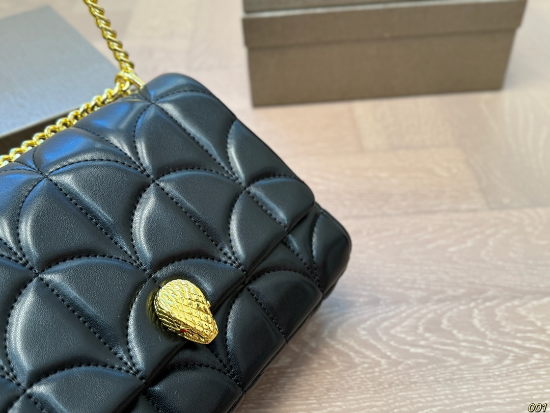 BVLGARI Yellow Quilted Bag 194