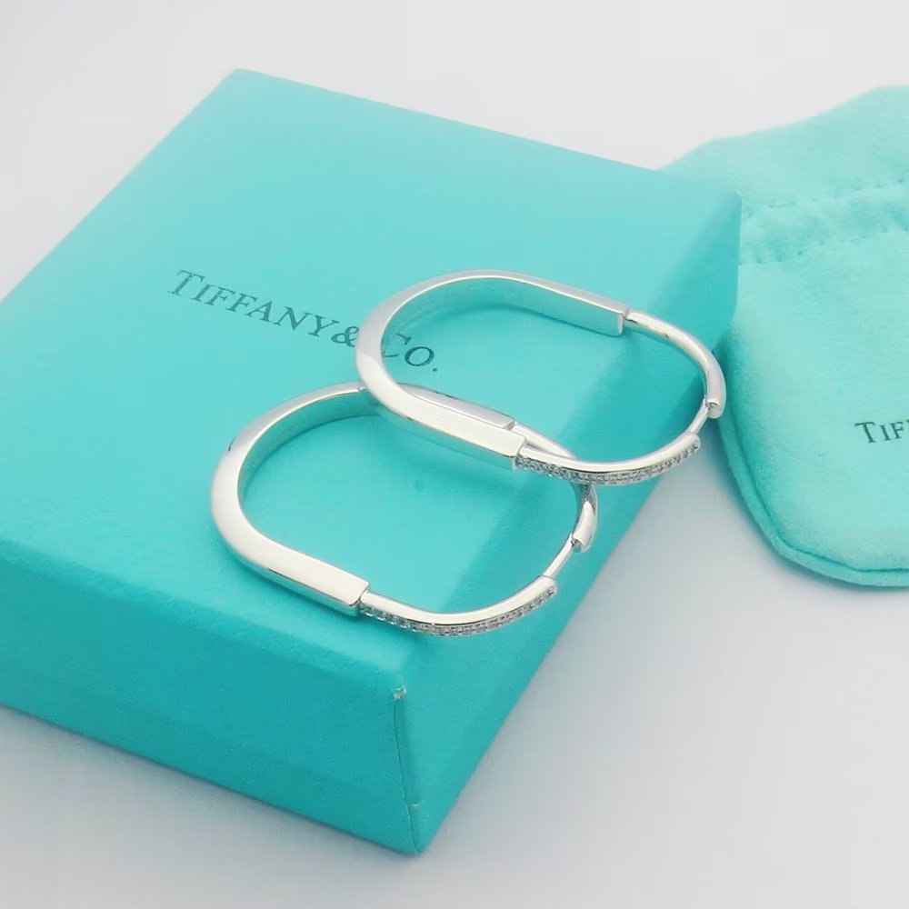 Tiffany Rose Gold Minimalist Earrings 234