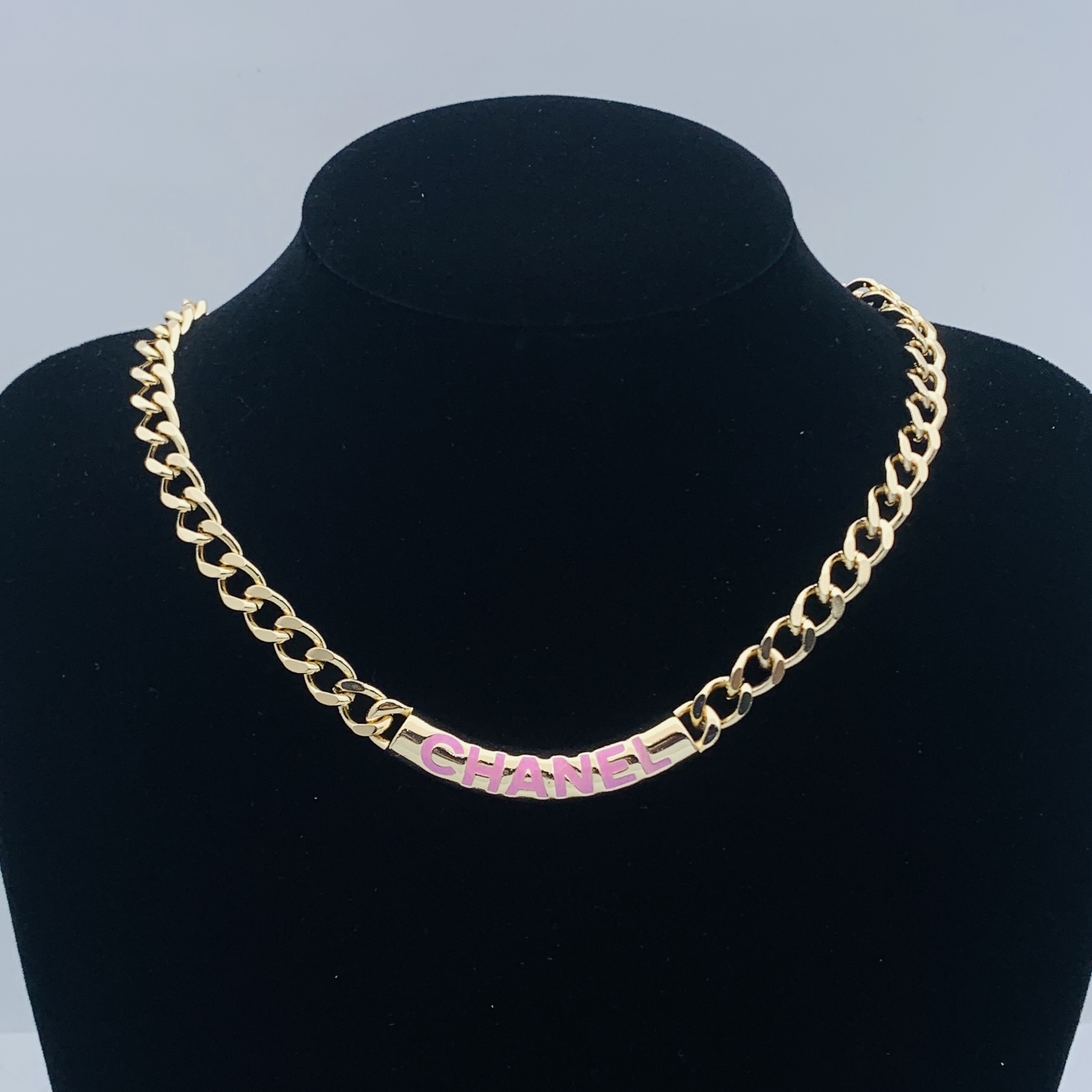 Chanel Rose Gold Vintage-Inspired Necklace 768