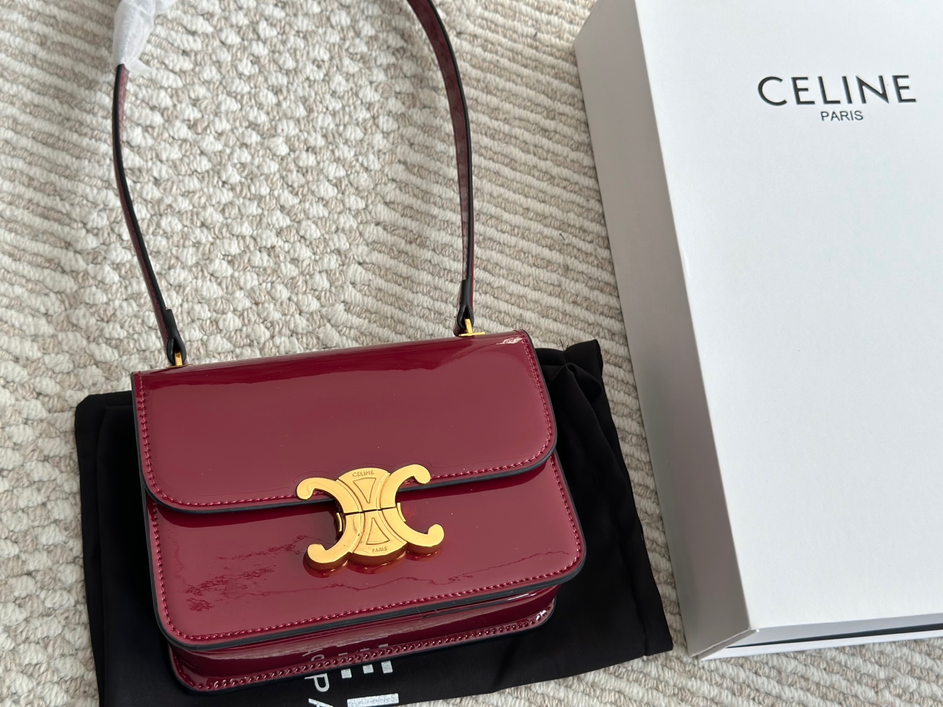 Celine Gold Logo-Accented Bag 270