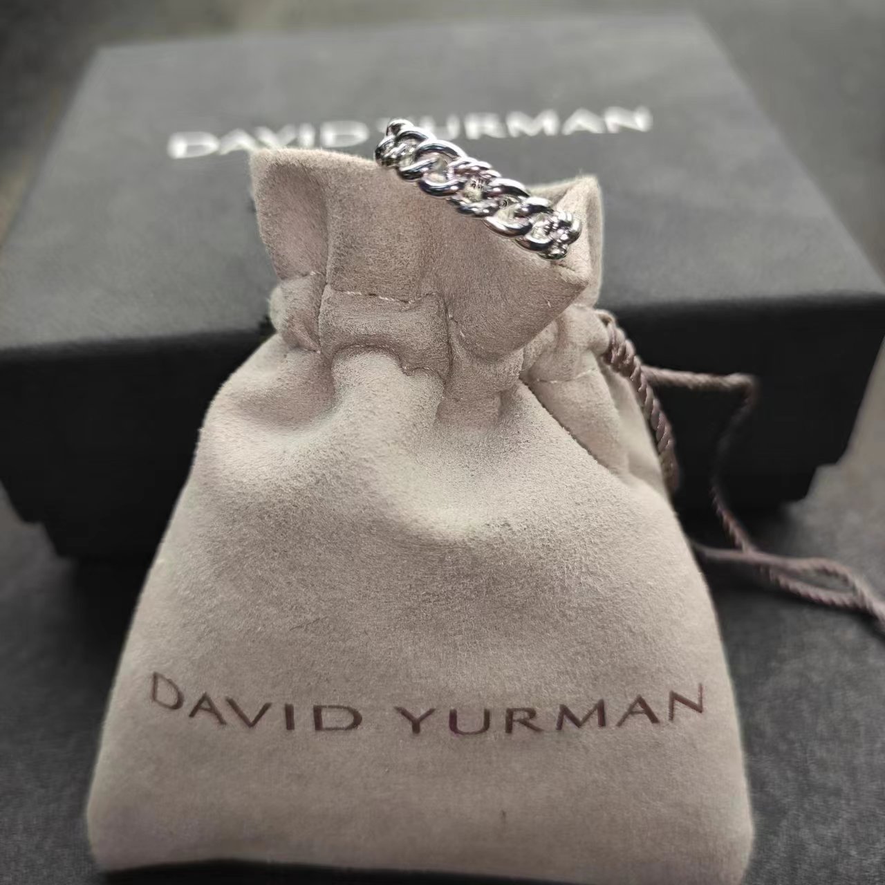 David Yurman Silver Geometric Ring 275
