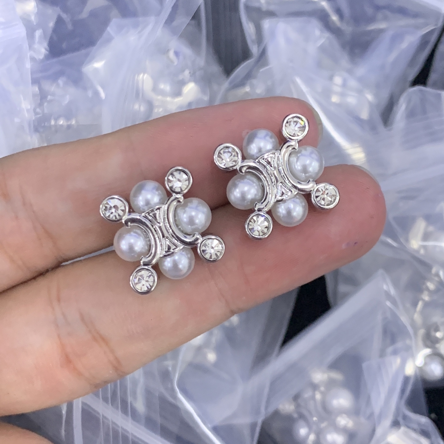 Celine Silver Vintage-Inspired Earrings 166
