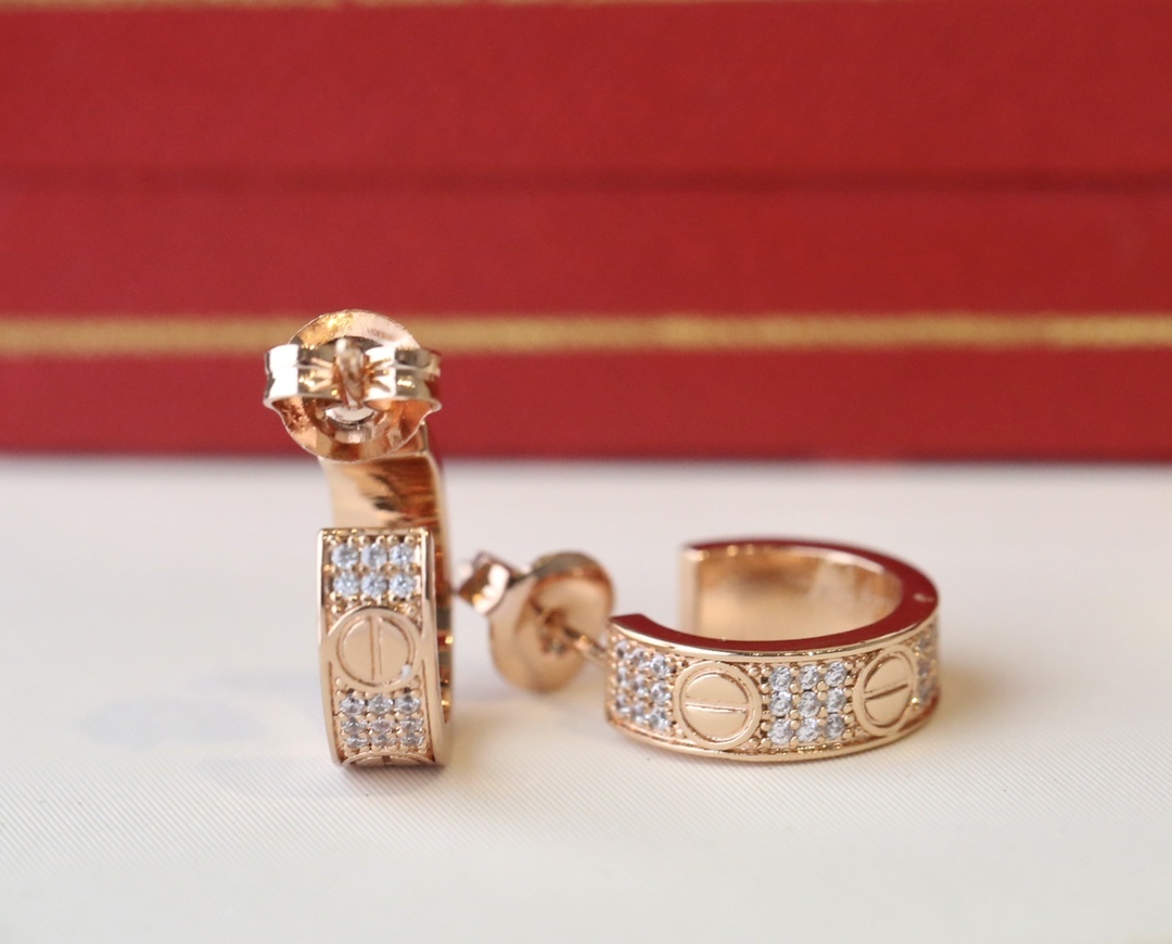 Cartier love Gold Romantic Earrings 0232