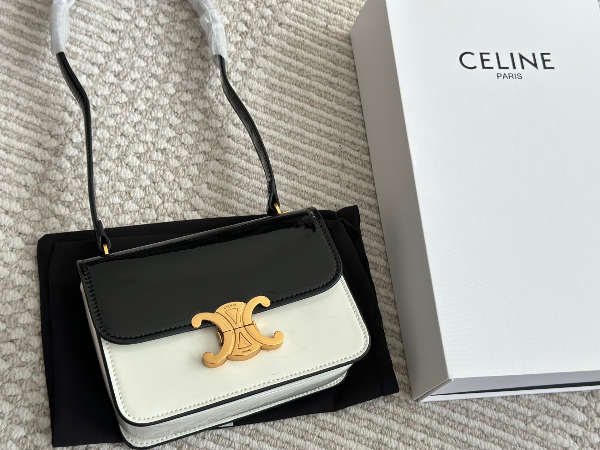 Celine Gold Logo-Accented Bag 270