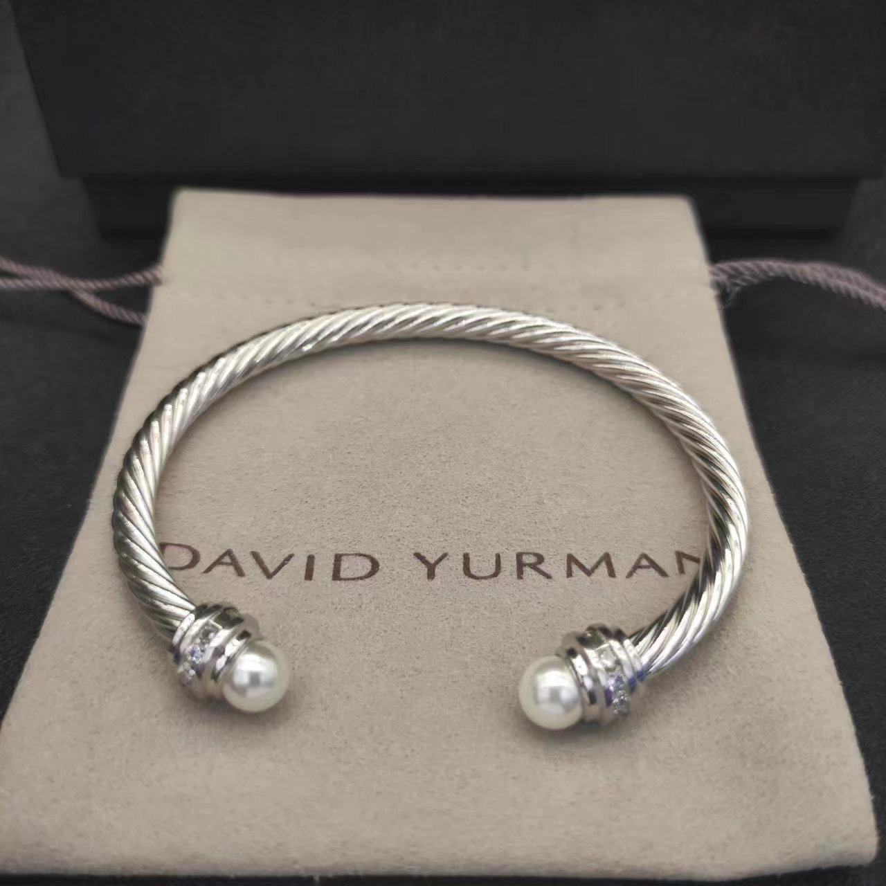 David Yurman Silver Vintage-Inspired Bracelet 017