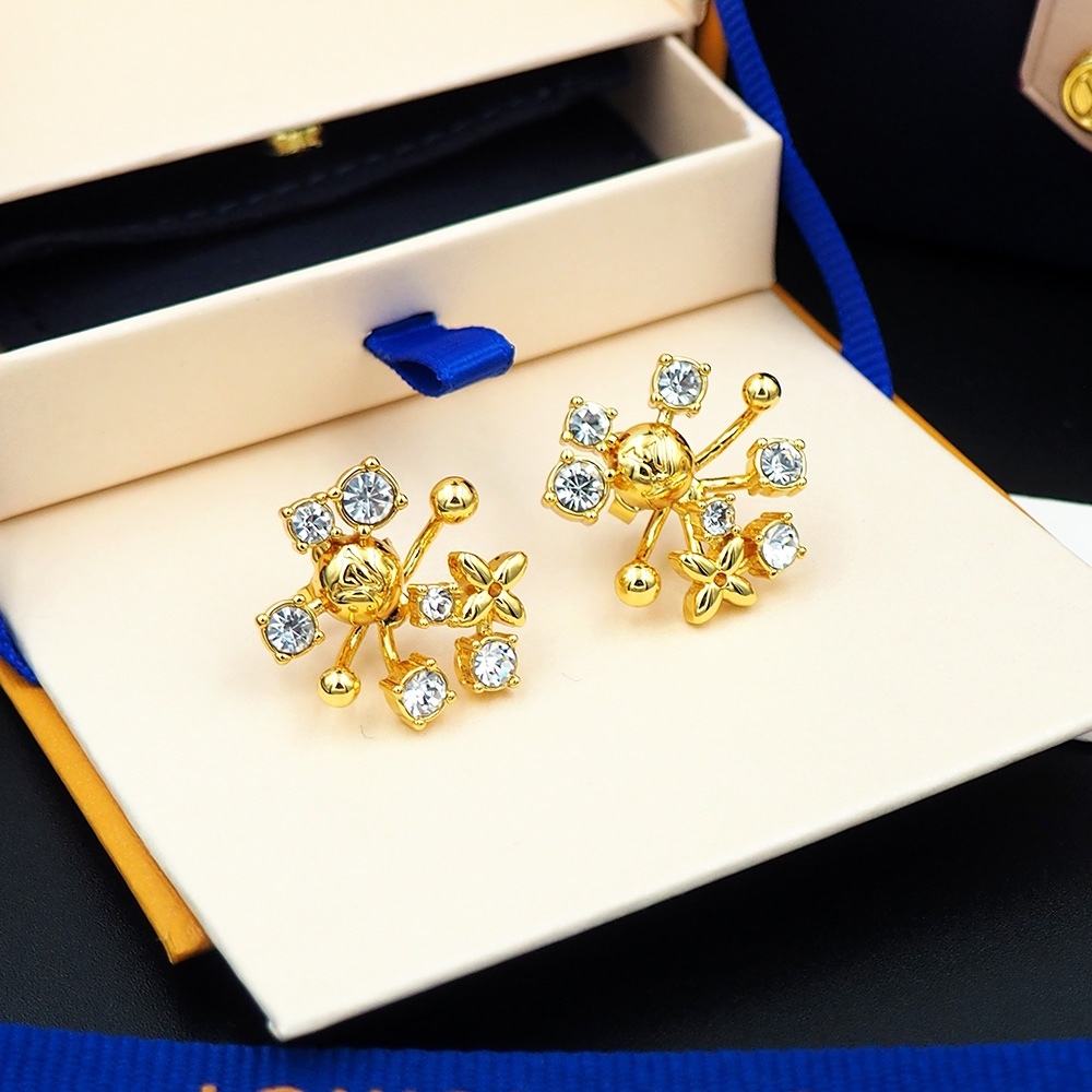 LV Rose Gold Vintage-Inspired Earrings 222