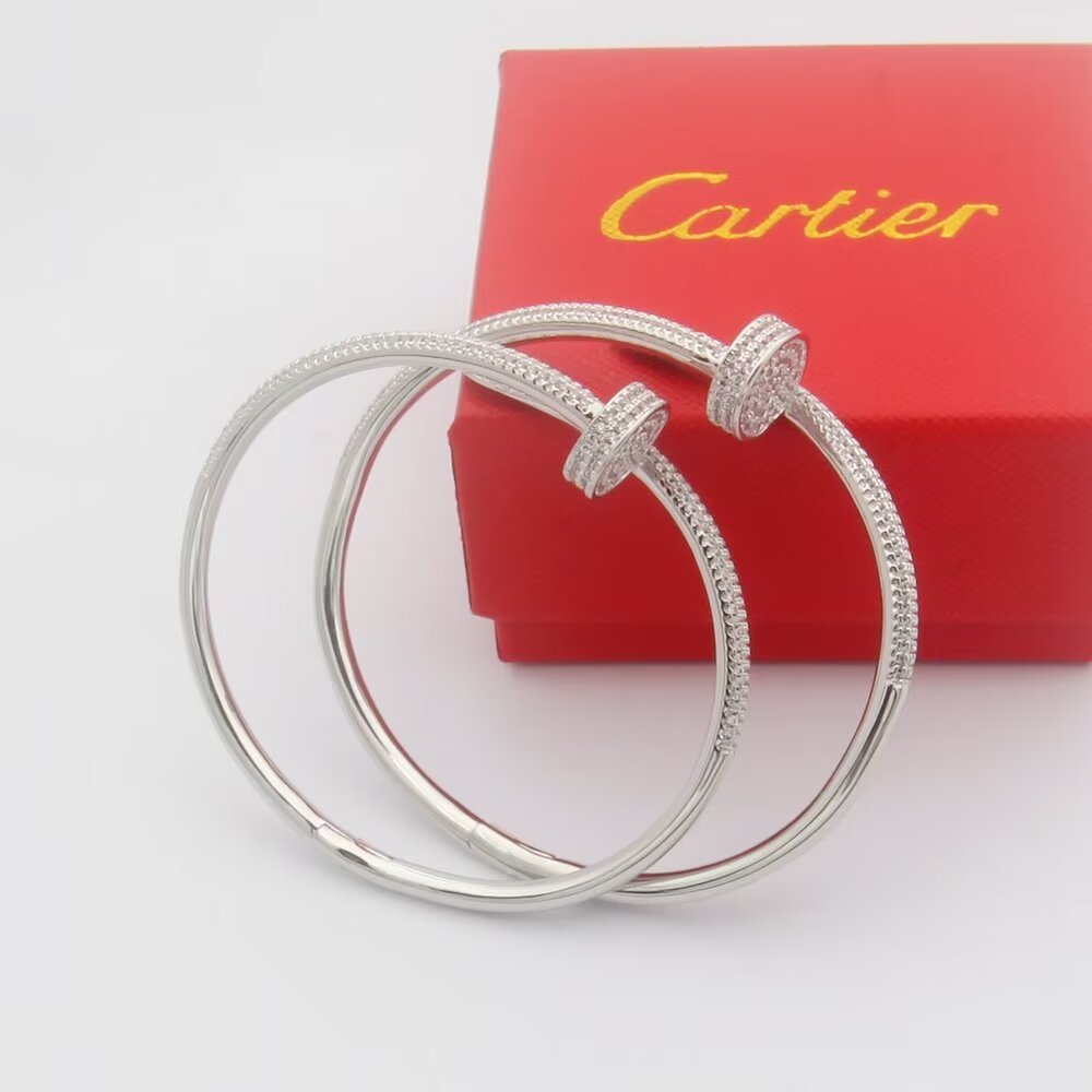 Cartier nail Rose Gold Logo-Accented Bracelet 0022